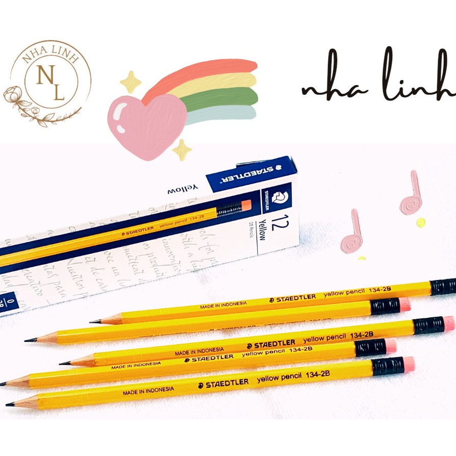 Combo 6 cây bút chì gỗ 2B STAEDTLER -134