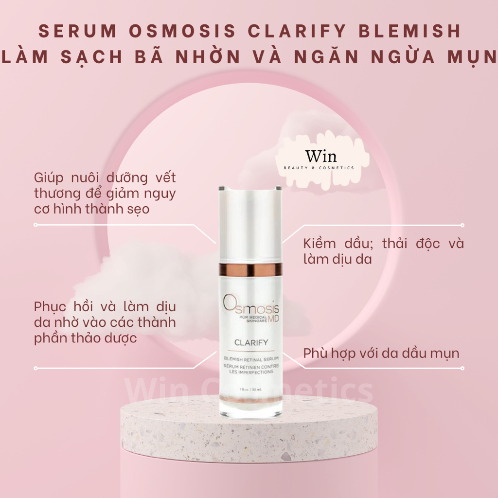 Serum Osmosis Clarify Blemish Retinal Serum Làm Sạch Bã Nhờn Và Ngăn Ngừa Mụn 30ml