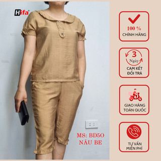 Bộ đồ mặc nhà, bộ đũi mặc nhà nữ chất cực mát Hifa BD50