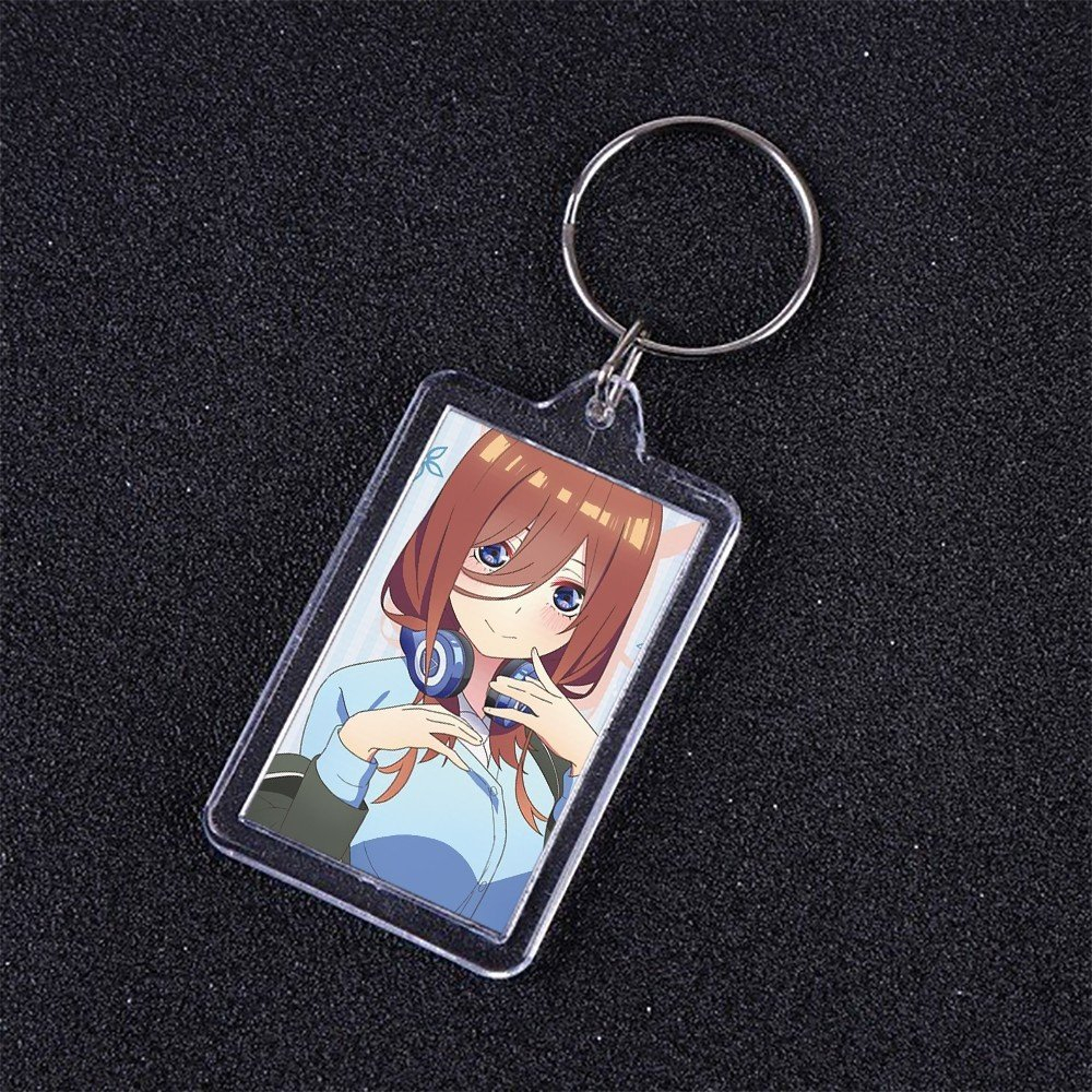 Móc khóa mica IN HÌNH Gotoubun no Hanayome NHÀ CÓ NĂM NÀNG DÂU ver XINH XẮN anime chibi xinh xắn dễ thương