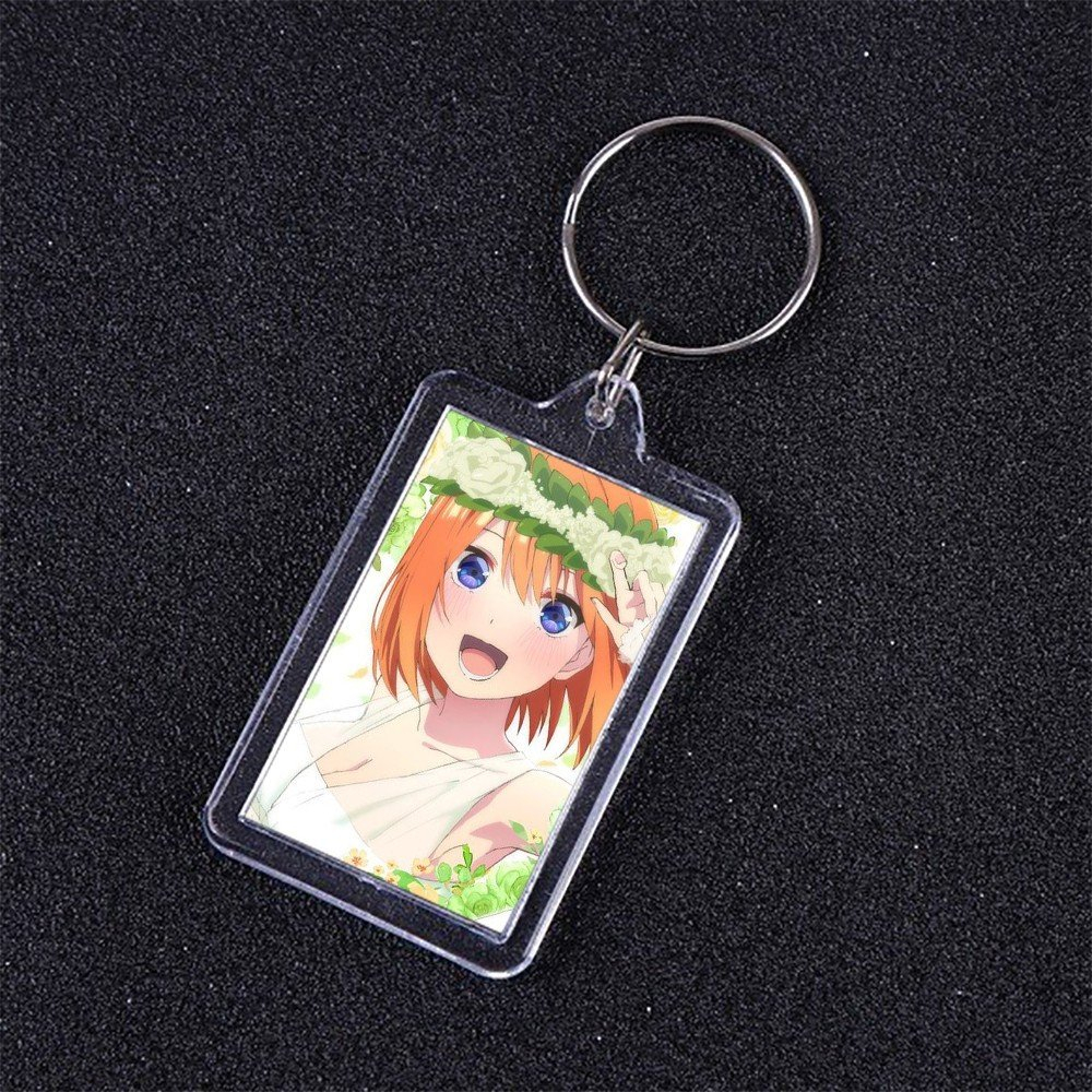 Móc khóa mica IN HÌNH Gotoubun no Hanayome NHÀ CÓ NĂM NÀNG DÂU ver XINH XẮN anime chibi xinh xắn dễ thương