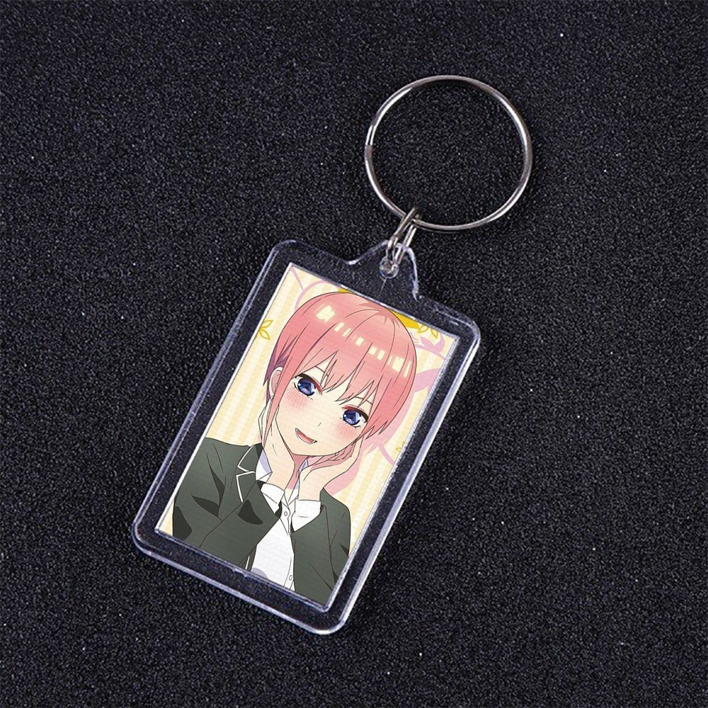 Móc khóa mica IN HÌNH Gotoubun no Hanayome NHÀ CÓ NĂM NÀNG DÂU ver XINH XẮN anime chibi xinh xắn dễ thương