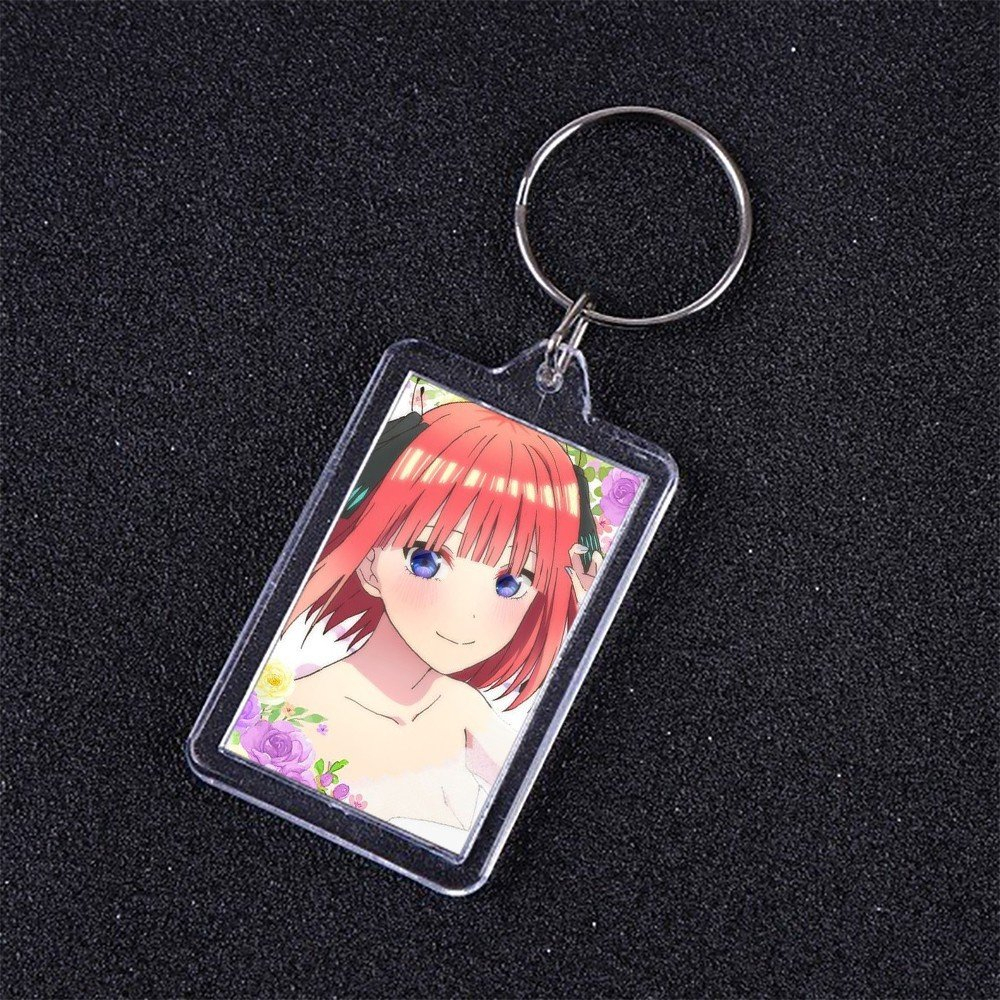 Móc khóa mica IN HÌNH Gotoubun no Hanayome NHÀ CÓ NĂM NÀNG DÂU ver XINH XẮN anime chibi xinh xắn dễ thương