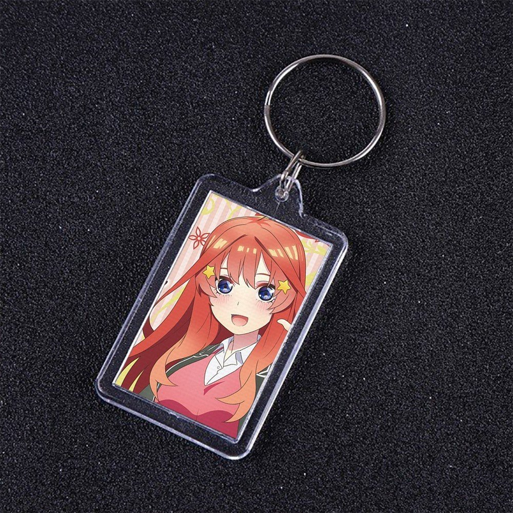 Móc khóa mica IN HÌNH Gotoubun no Hanayome NHÀ CÓ NĂM NÀNG DÂU ver XINH XẮN anime chibi xinh xắn dễ thương