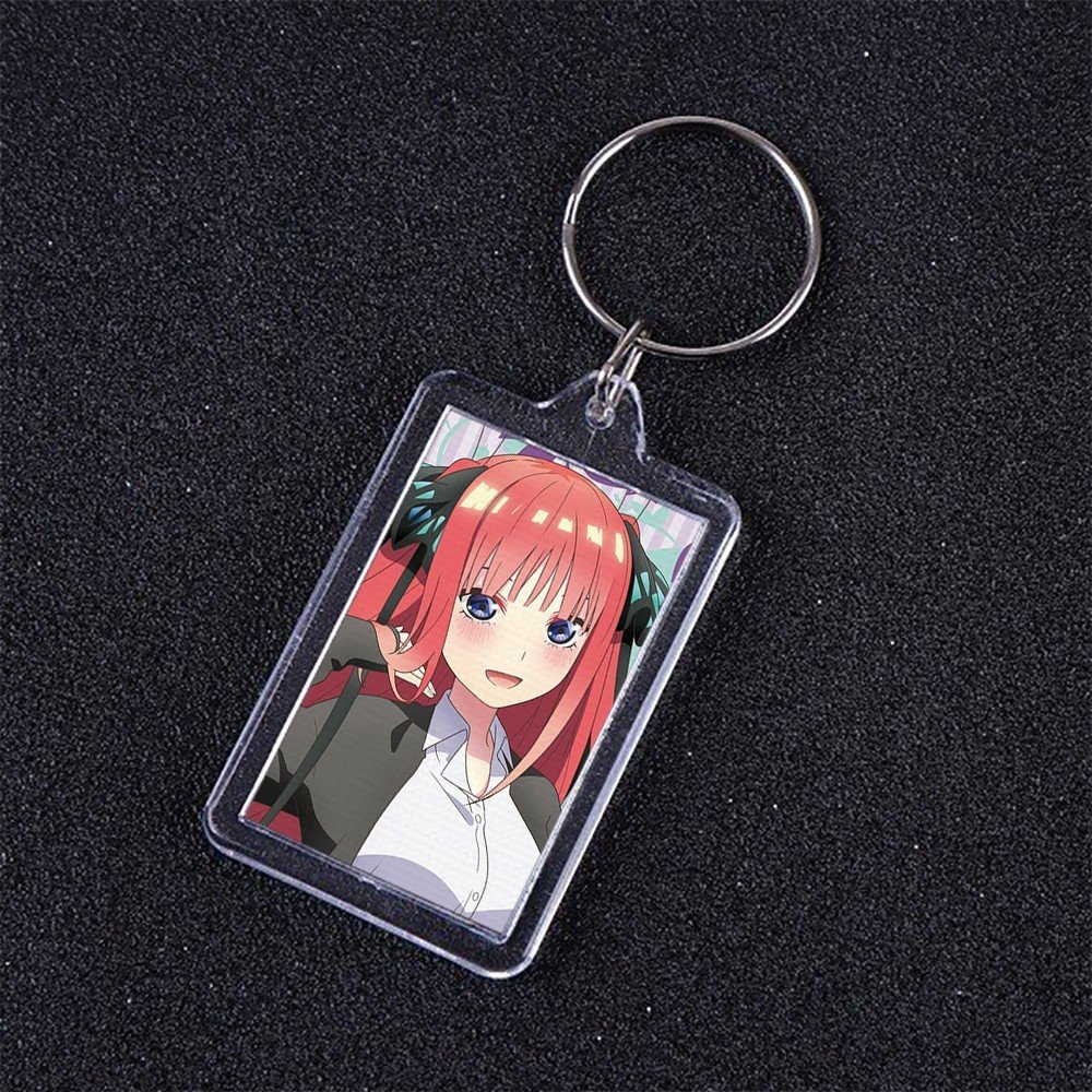 Móc khóa mica IN HÌNH Gotoubun no Hanayome NHÀ CÓ NĂM NÀNG DÂU ver XINH XẮN anime chibi xinh xắn dễ thương