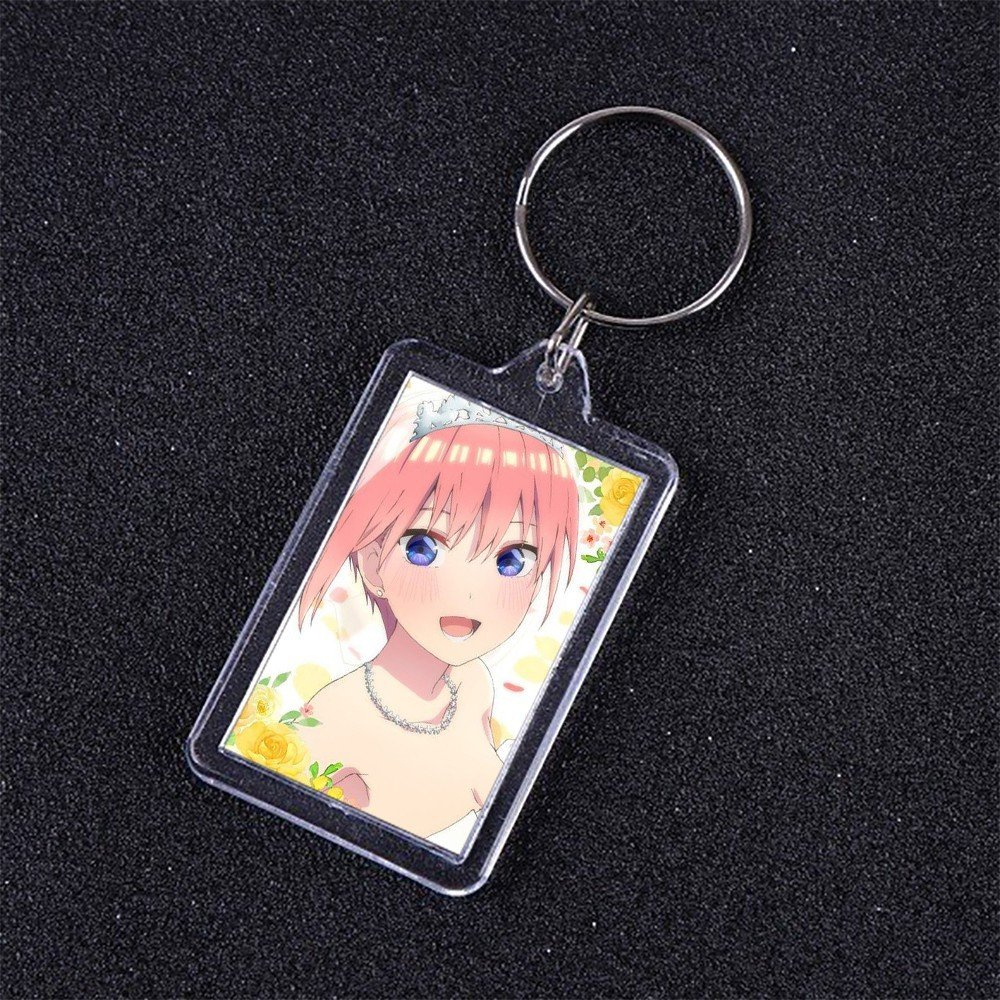 Móc khóa mica IN HÌNH Gotoubun no Hanayome NHÀ CÓ NĂM NÀNG DÂU ver XINH XẮN anime chibi xinh xắn dễ thương