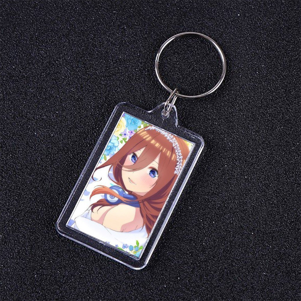 Móc khóa mica IN HÌNH Gotoubun no Hanayome NHÀ CÓ NĂM NÀNG DÂU ver XINH XẮN anime chibi xinh xắn dễ thương