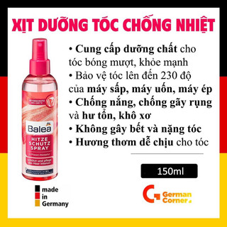 Xịt dưỡng tóc chống nhiệt Balea 150ml