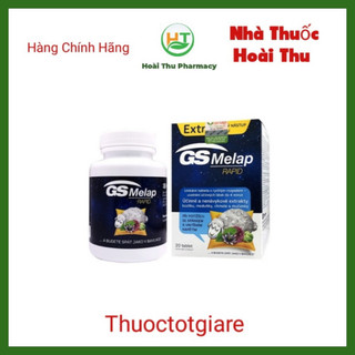 GS Melap rapid - Hỗ trợ ngủ ngon , ngủ sâu giấc (Lọ 20 viên )