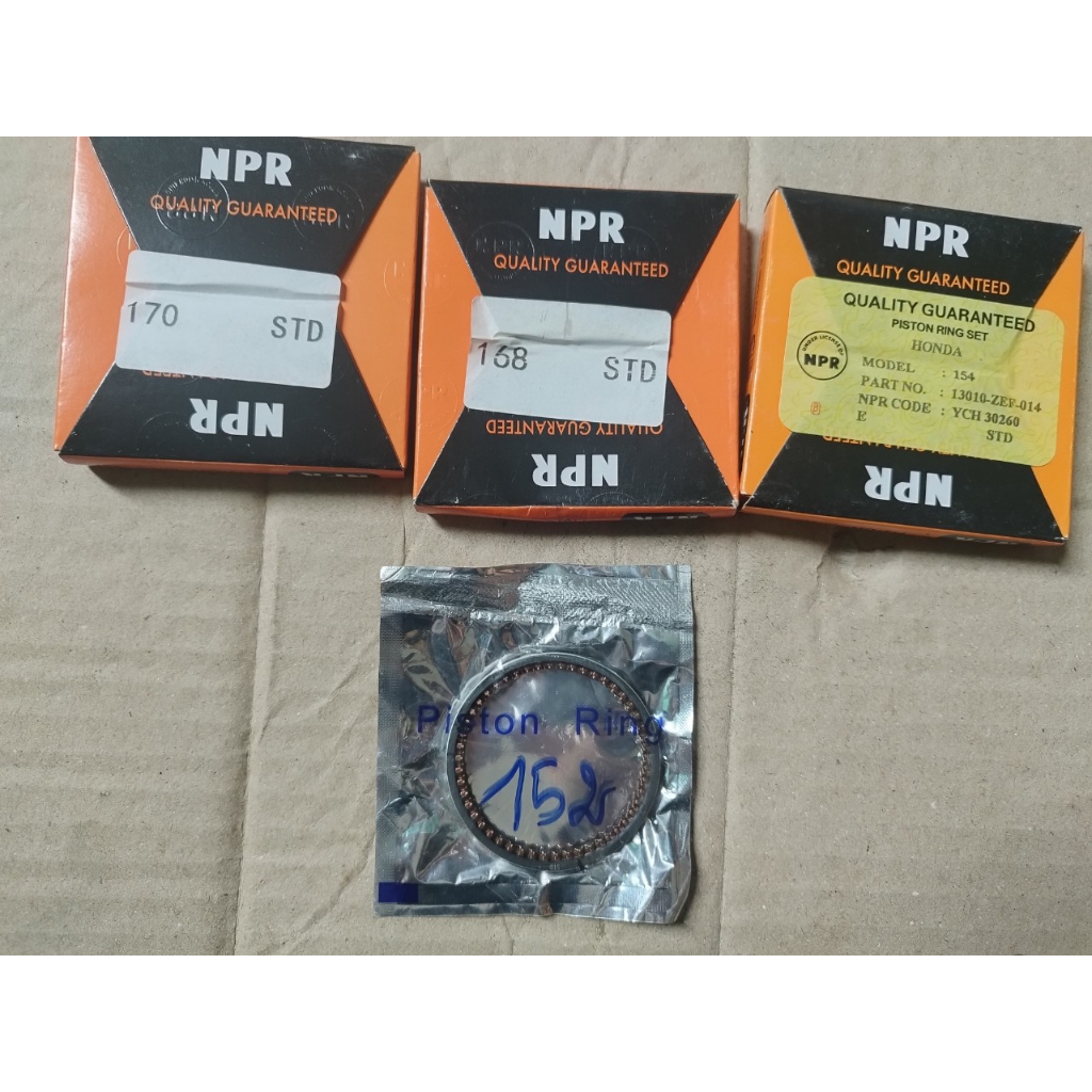 Bộ Xéc Măng Máy Xăng 152 , 154 , 168 , 170 Cốt 0 Hàng NPR Honda Loại tốt