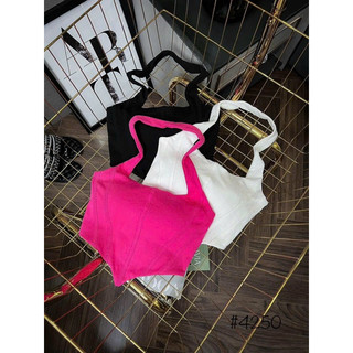 Áo croptop choàng cổ yếm có mút