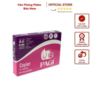 5 tập giấy in, giấy photo a4 pagi đl 65gsm đóng gói 500 tờ 1 tập chính hãng