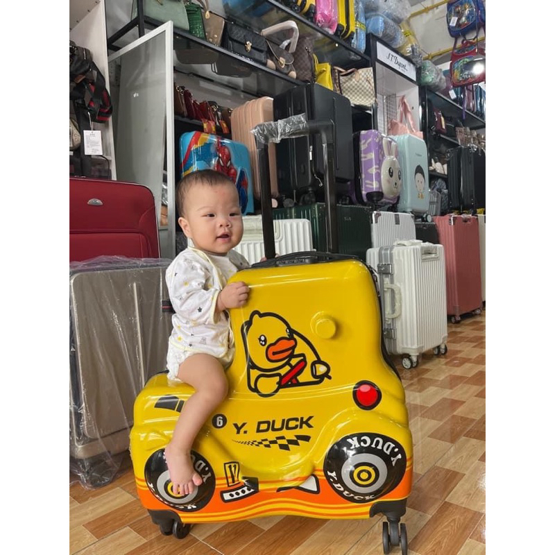 Yellow B.duck Hàng Có Sẵn Vali Kéo Hình Chú Vịt Vàng 22 Inch Có Thể Ngồi Và Ngồi Xe Đạp Cho Trẻ Em