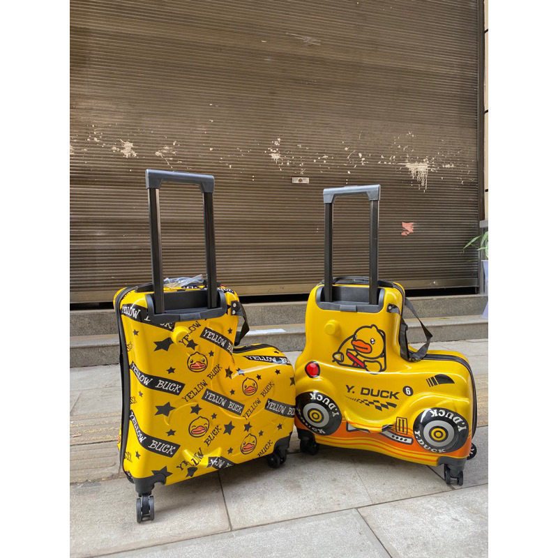 Yellow B.duck Hàng Có Sẵn Vali Kéo Hình Chú Vịt Vàng 22 Inch Có Thể Ngồi Và Ngồi Xe Đạp Cho Trẻ Em