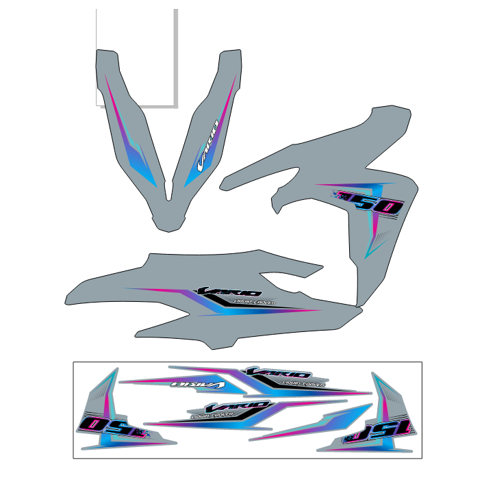 Tem rời vario 7 màu  - 2019 -2020-2021-2022