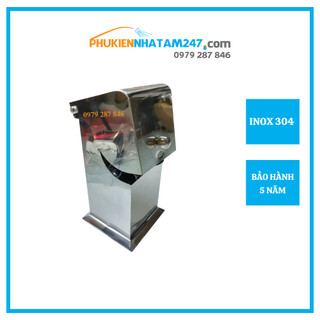 Ống đựng đũa để bàn có nắp đậy Inox 304 PHÁT ĐẠT, khay đựng đũa muỗng có nắp