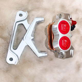 Heo kèm pát lắp VARIO, VISION, CLICK đĩa 260-267mm_Heo dầu 8.1 CNC màu đỏ