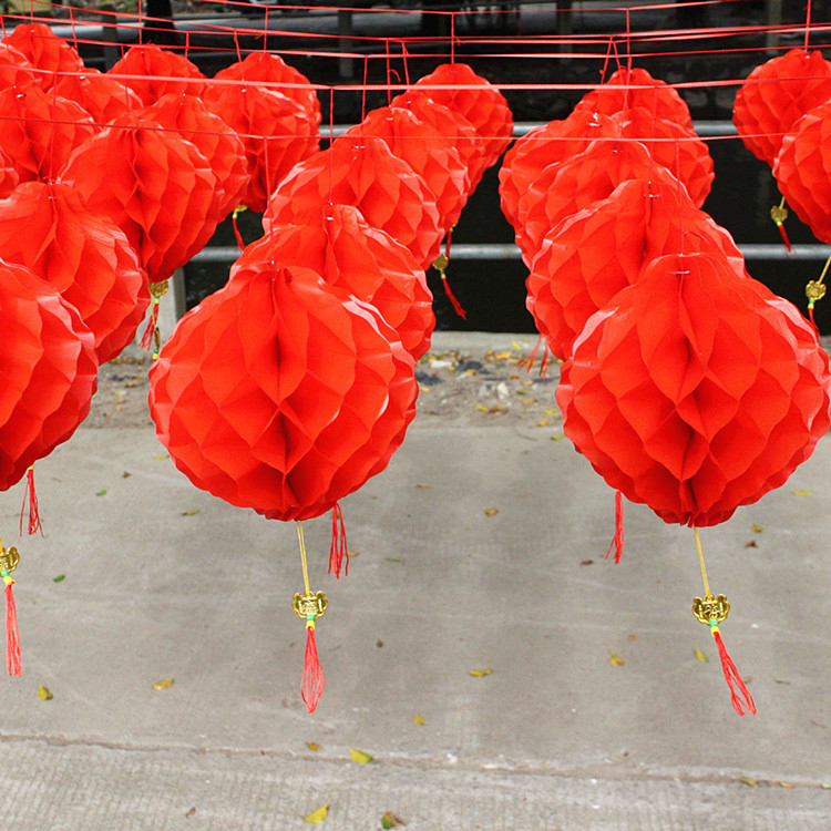 Đèn Lồng đỏ chống nước trang trí lễ tết, trung thu, siêu thị, lớp học, nhà cửa, sân vườn kích thước 11,15,20,25,30,35cm