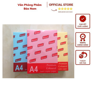Giấy photo màu summer a4 80gsm,kích thước: 210x297mm định lượng: 80gsm đóng gói: 500 tờ/tập,sản phẩm có 4 màu