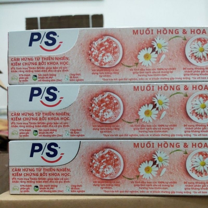 Kem đánh răng p/s muối hồng &hoa cúc