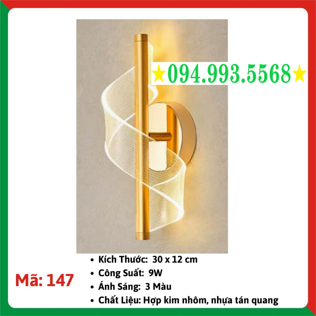 Đèn tường decor phòng ngủ trang trí phòng khách đèn Led gắn tường hắt tường hình trụ trong suốt độc đáo hiện đại M147