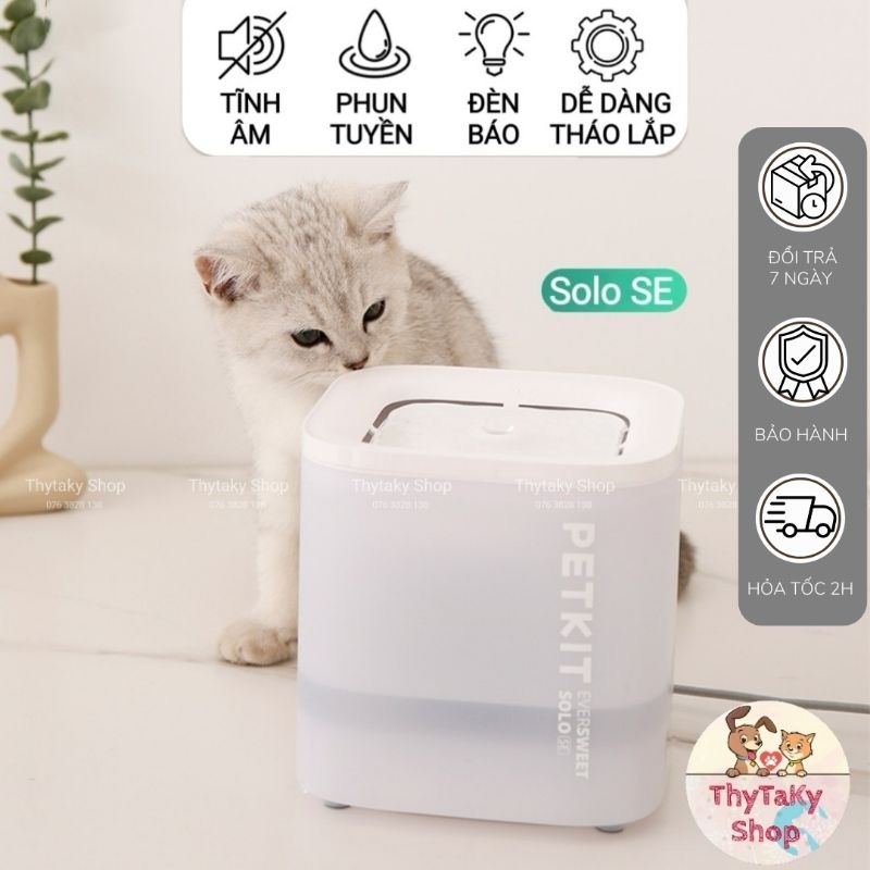 (tphcm) Máy lọc nước chó mèo máy uống nước thú cưng petkit solo se