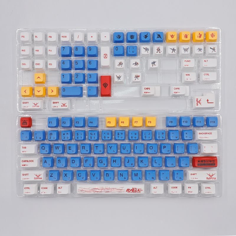 Keycaps PBT - Profile XDA Gundam 134 Nút Dành Cho Phím Cơ