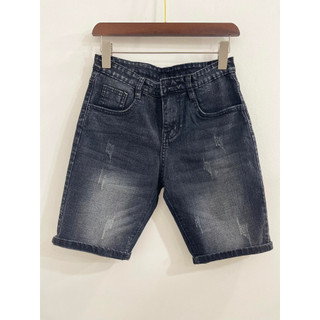 Quần short jean nam 200 màu đen xám trơn, quần sọt jean nam, quần đùi jean, quần jean nam ngắn, quần rin nam ngắn