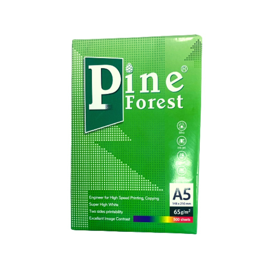 Giấy photo Pine A4 ĐL 65g/m2 Pine Forest đi kèm với độ dày nâng cao