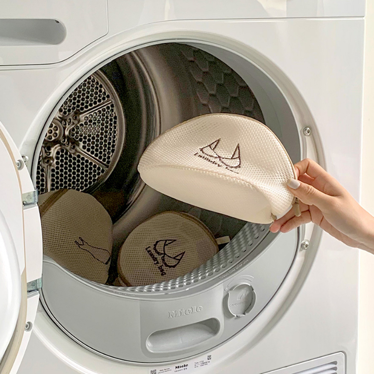 Túi giặt quần áo đồ lót máy giặt chất liệu lưới 3 lớp có khóa hình thêu phân loại tiện lợi