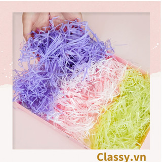 Giấy trang trí Hộp quà Classy , lót chống shock trong Hộp quà Classy tặng dạng sợi raffia nhiều màu [Q243]