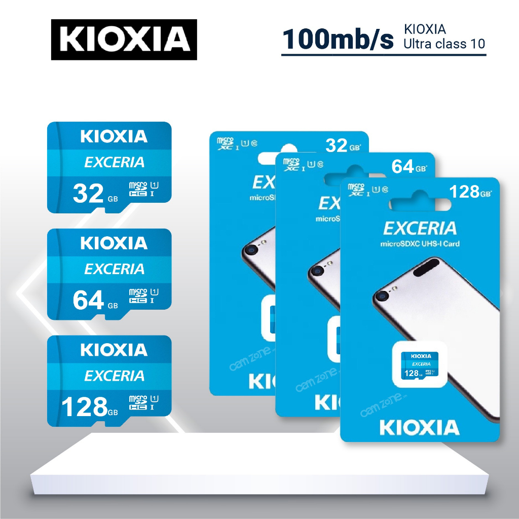 Thẻ nhớ Kioxia Exceria (Toshiba) Micro SDHC Class 10 UHS-I 100MB/s - Dung Lượng 32/64/128GB,cho camera, máy quay, ĐT