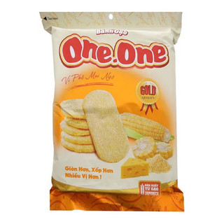 Combo 10 gói bánh gạo ngọt vị phô mai bắp one one gói 118g