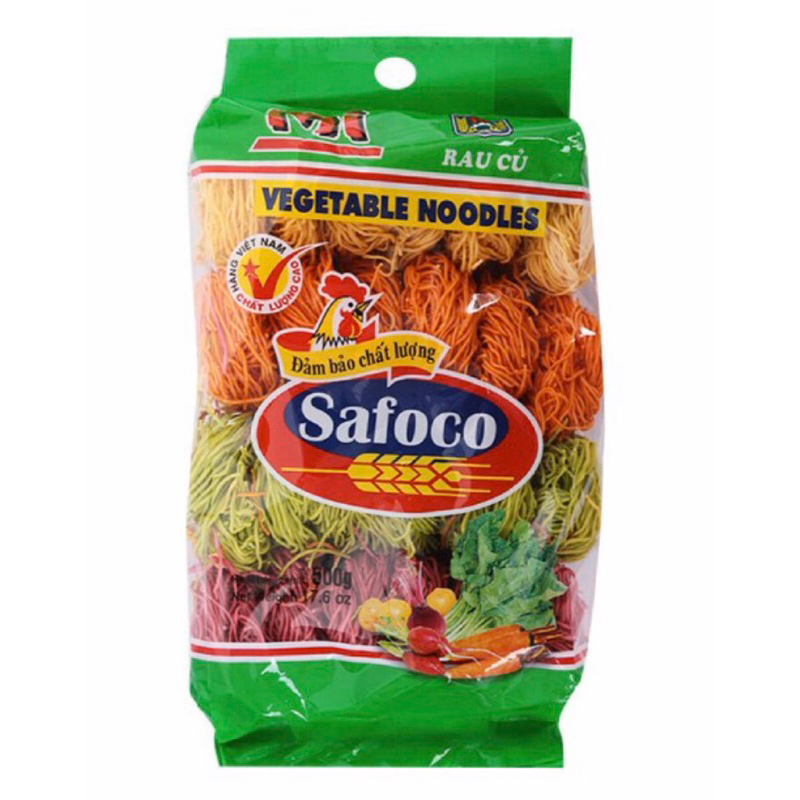 Mì Rau Củ Safoco Sợi Nhỏ 500G