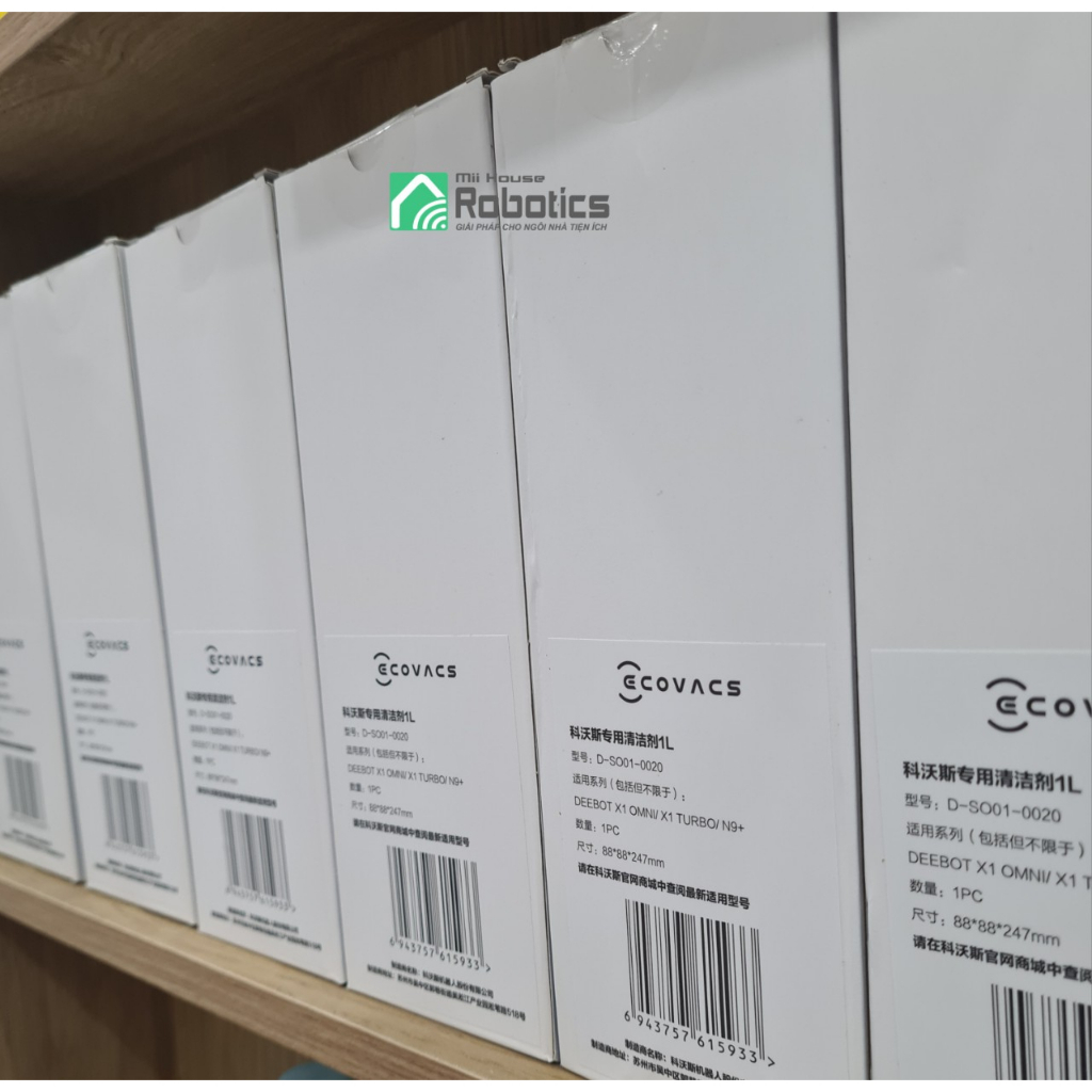 Nước lau sàn Deebot & Ecovacs dùng cho Robot hút bụi lau sàn - Hàng chính hãng