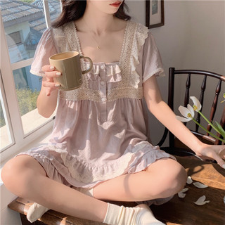 Đầm ngủ tím mộng mơ bst hè 2023