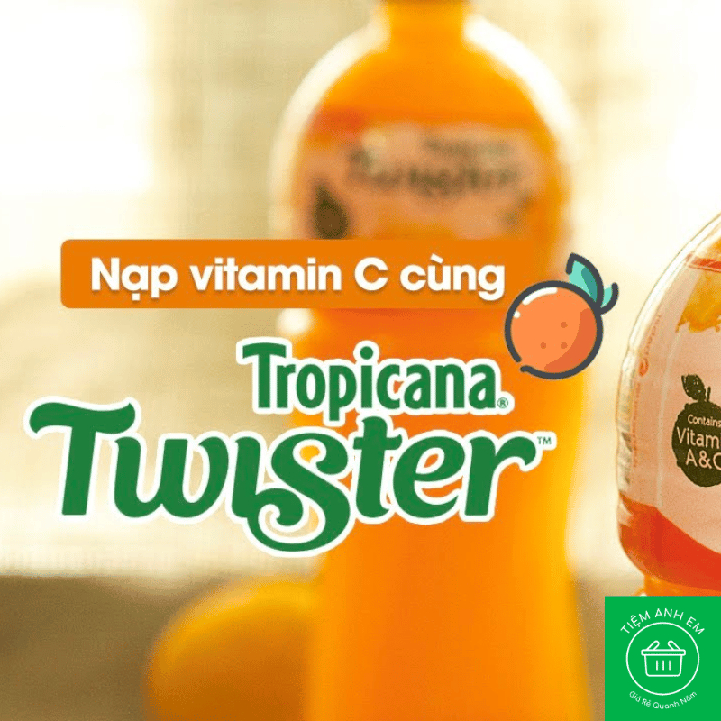 Nước cam ép Twister Tropicana chai 450ml