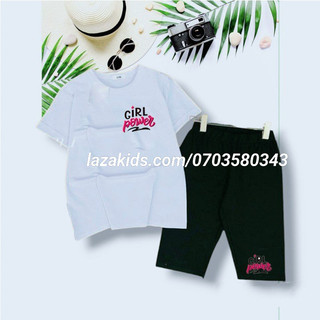 SIZE ĐẠI 25-45KG Quần áo trẻ em Bé Gái Mặc Nhà thun cotton 4 chiều xịn chính phẩm cho bé từ 5 đến 14 tuổi