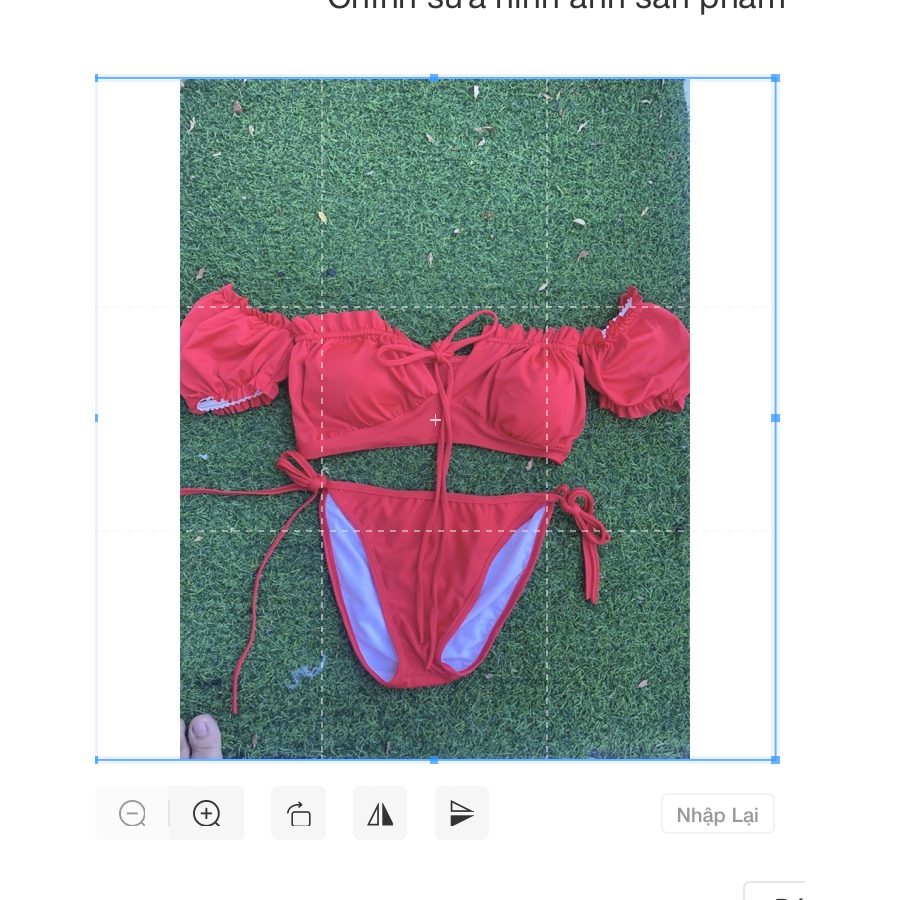 Bikini 2 mảnh trắng/ đen tay bèo kèm ảnh thật