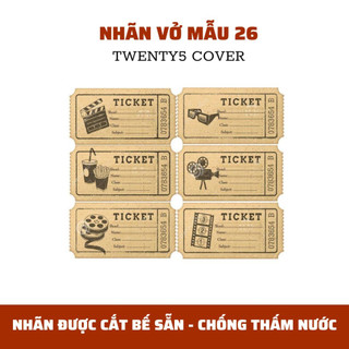 SET NHÃN VỞ THEO MẪU 20 - 29
