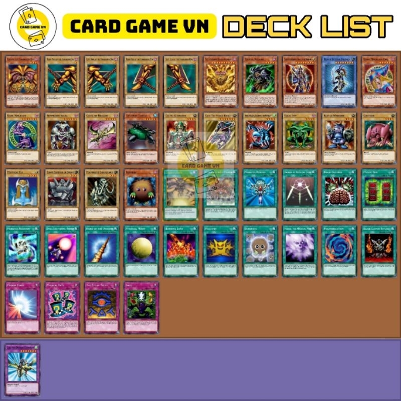 Bài YuGiOh - Bộ 45 lá bài YuGi Exodia Deck trong Legendary Deck 1 - Card Game VN