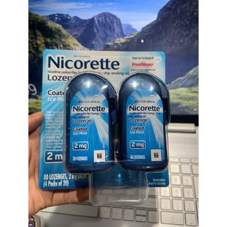 Kẹo gum Nicorette 2mg chính hãng Mỹ