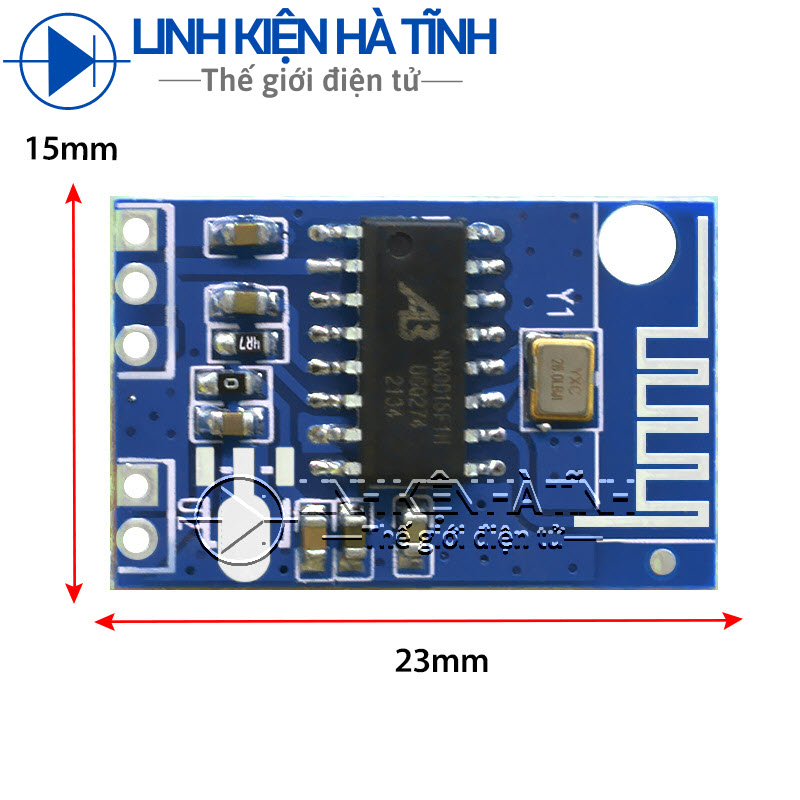 Mạch bluetooth mini mạch thu bluetooth âm thanh 5.0 loại nhỏ gọn âm thanh sáng sóng khỏe 15x23mm