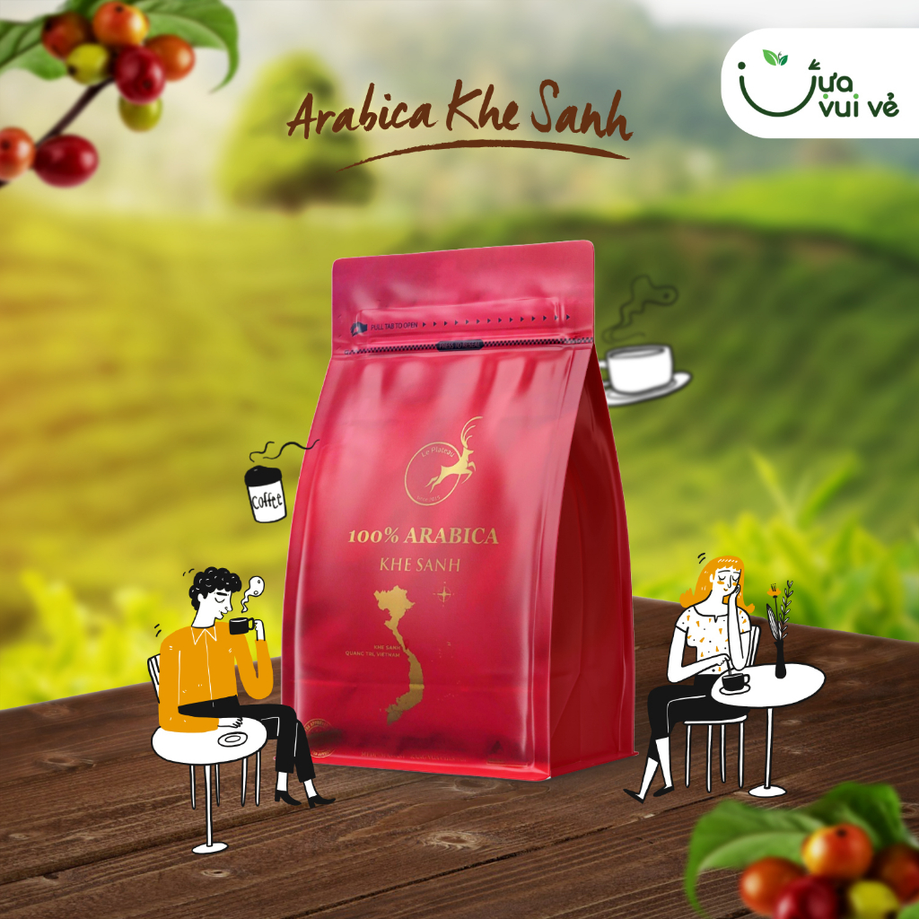 Cà Phê Arabica Khe Sanh Vietnam - ARABICA KHE SANH - Quảng Trị 100% - Hậu ngọt, chua nhẹ, chát nhẹ