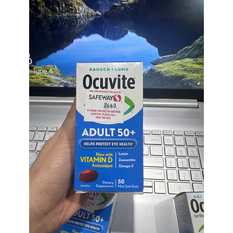 Viên Uống Bổ Mắt Ocuvite Lutein 50 viên của Mỹ dành cho người trên 50 tuổi