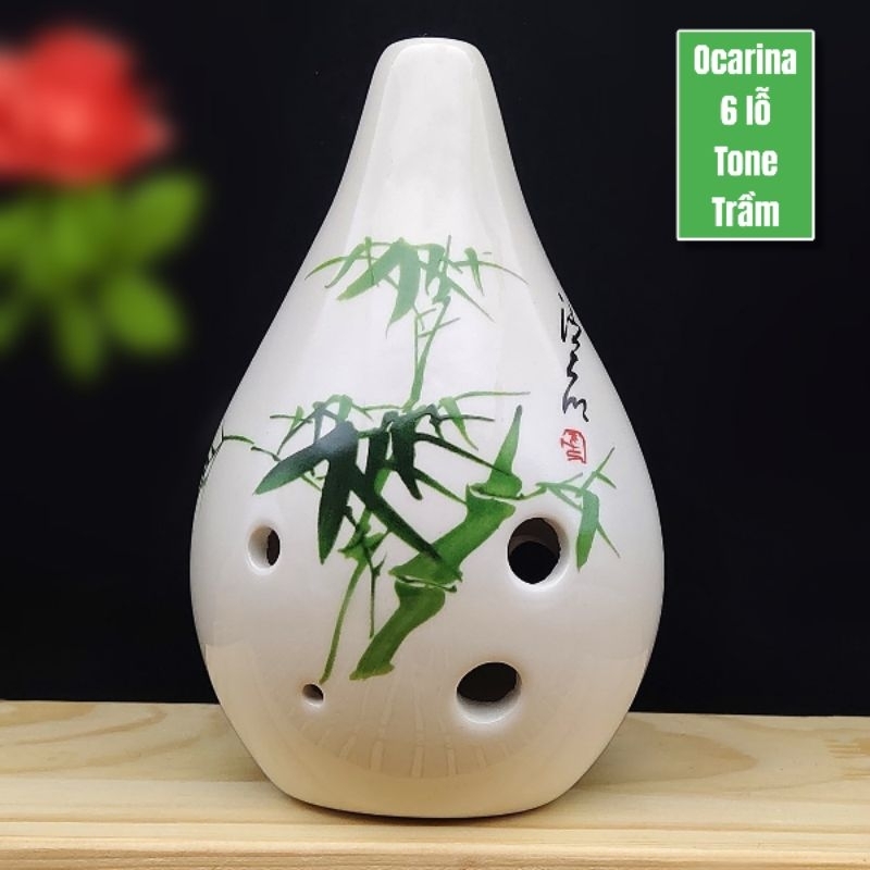 Nhạc cụ kèn Ocarina 6 lỗ AF dạng đứng | Có clip test | Âm trầm cực hay theo phong cách cổ xưa