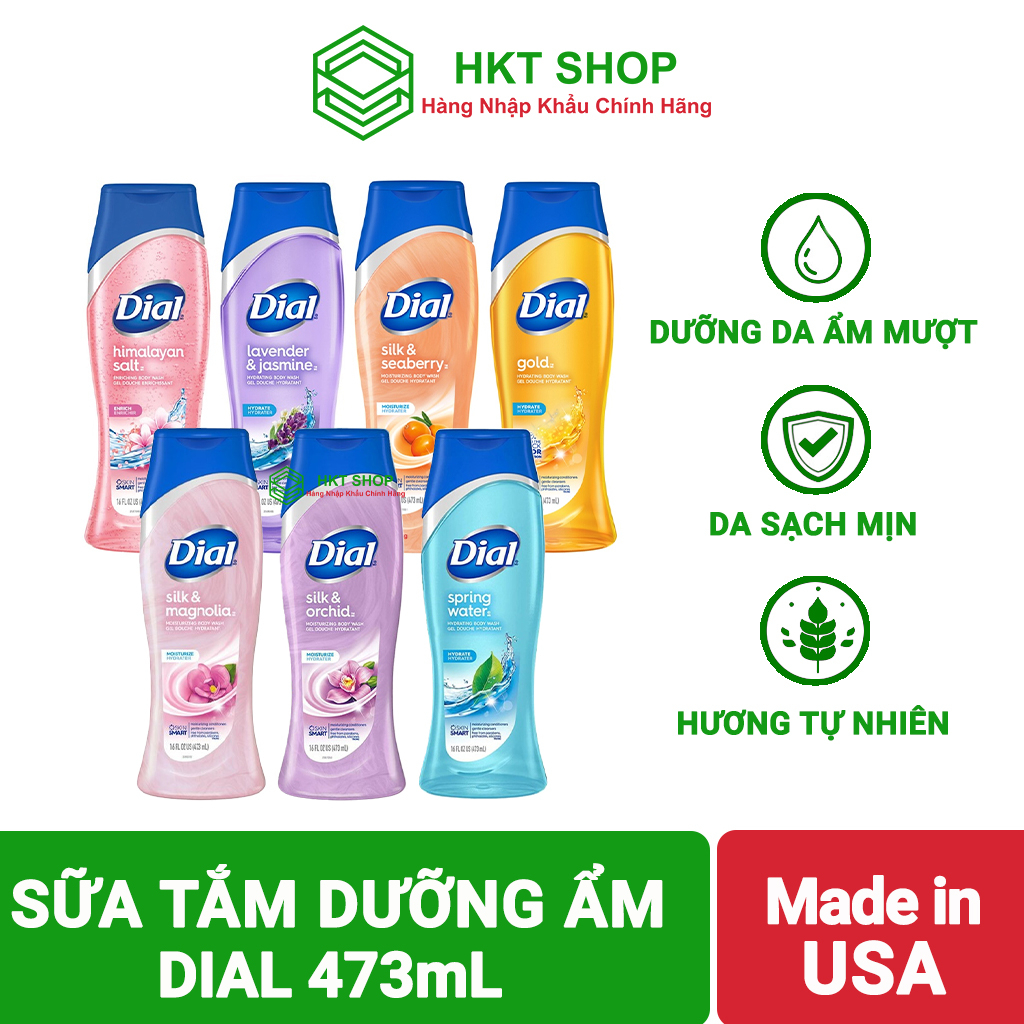Sữa tắm dưỡng ẩm Dial Nữ 473ml - HKT Shop