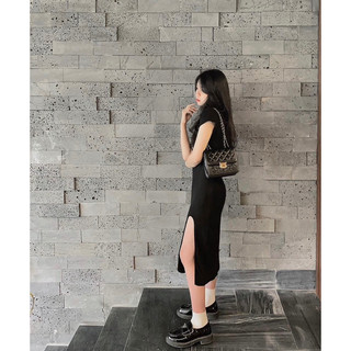 SP019703 ĐẦM BODY XẺ ĐÙI ĐEN