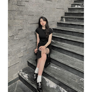 SP019703 ĐẦM BODY XẺ ĐÙI ĐEN