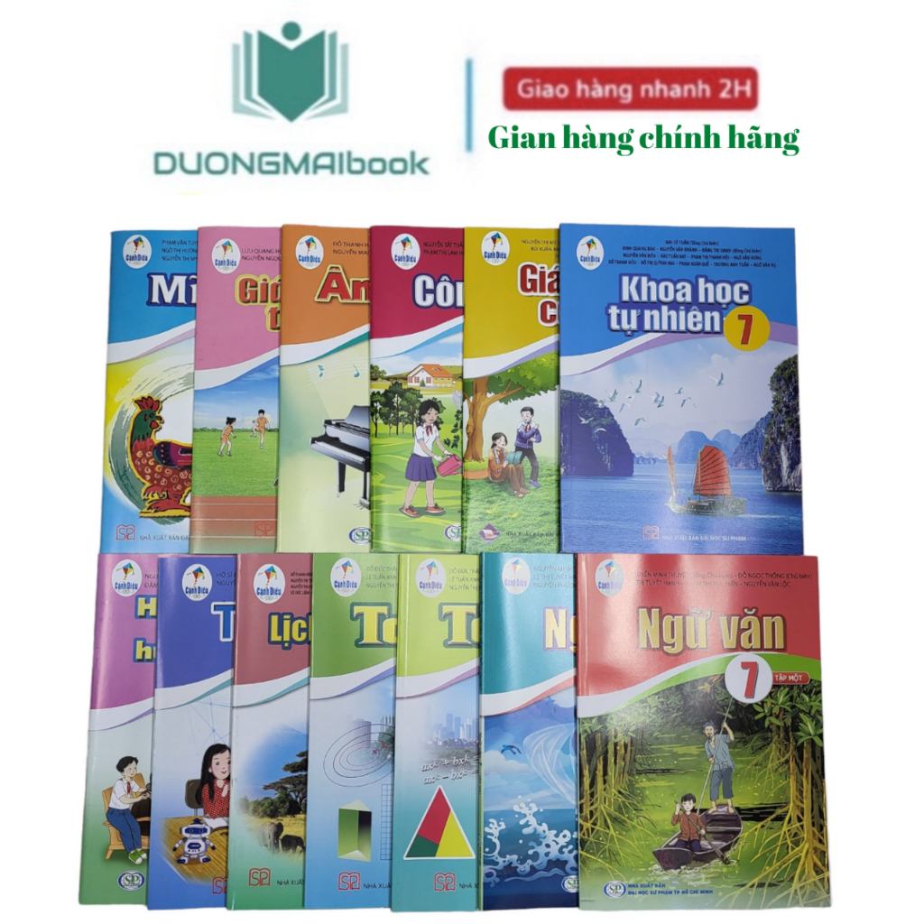 Sách - Trọn bộ sách giáo khoa lớp 7 (2023) Cánh Diều 13 cuốn (bán kèm 3 bút bi)